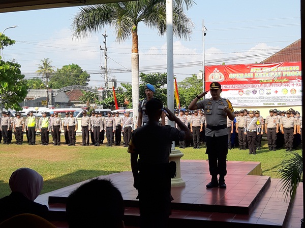 Pantau Arus Lalu Lintas Mudik Lebaran, Polres Gunungkidul 